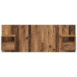 vidaXL Tête de lit avec armoire 3 Pièces Bois Ancien Bois d'ingénierie