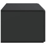 vidaXL Meuble TV mural Noir 59 5 x 41 x 30 cm Bois d'ingénierie