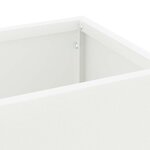 vidaXL Porte-parapluie Blanc 15 5 x 15 5 x 49 cm Métal