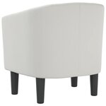vidaXL Fauteuil blanc similicuir