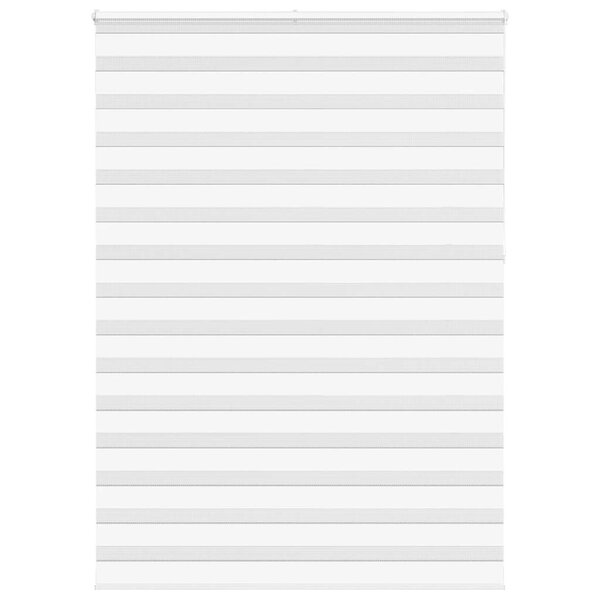 vidaXL Store zèbre blanc 155x230 cm largeur du tissu 150 9cm polyester