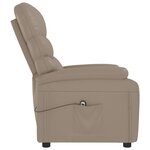 vidaXL Fauteuil inclinable électrique Cappuccino Similicuir