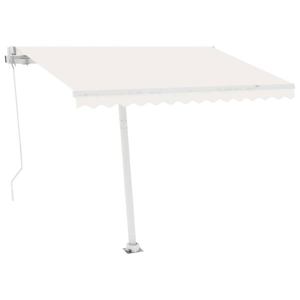 vidaXL Auvent automatique sur pied 300x250 cm Crème