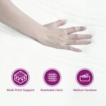Lit à Ressorts VidaXL avec Matelas & LED Rose 120x200 cm Velours