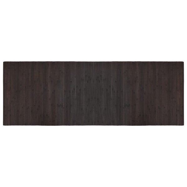 vidaXL Tapis rectangulaire marron foncé 70x200 cm bambou