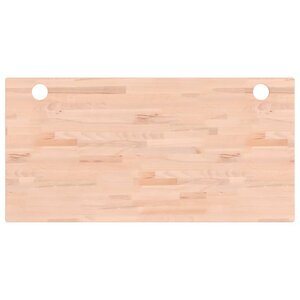 vidaXL Dessus de bureau 110x55x2 5 cm bois massif de hêtre