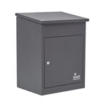 Boîte à colis moyenne 1 porte Gris foncé à accès frontal Acier galvanisé SMART PARCEL BOX™