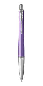 PARKER Urban Premium -  Stylo Bille, violet, pointe moyenne, attributs chromés