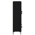 vidaXL Haut Armoire Chêne noir 69 5 x 31 x 115 cm Bois d'ingénierie