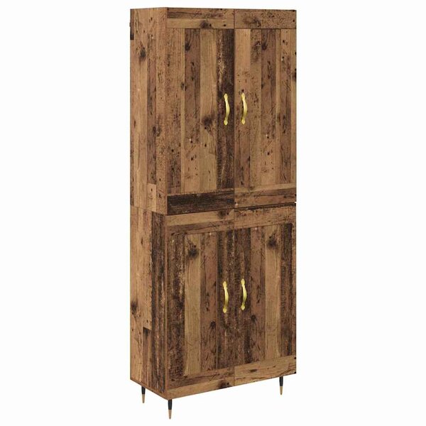 vidaXL Haut Armoire Bois Ancien 69 5 x 34 x 90 cm Bois d'ingénierie