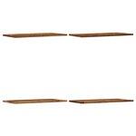 vidaXL Étagères murales 4 Pièces vieux bois 60x30x1 5cm bois d'ingénierie