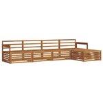 vidaXL Ensemble de canapés d'extérieur 5 pc Naturel