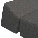 vidaXL Canapé-lit pliable Gris foncé 60 x 70 x 41 cm Tissu