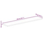 vidaXL Dessus de table 140x60x3 8cm rectangulaire bois massif manguier