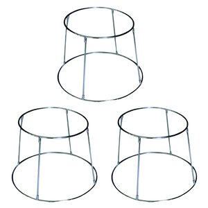 3 supports de table inox pour plateau de fruits de mer