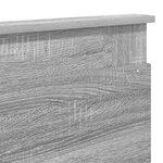 vidaXL Tête de lit Gris Sonoma 200 cm Bois d'ingénierie