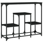 vidaXL Table console noir 89 5x28x76 cm bois d'ingénierie