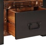 vidaXL Support valet Multicolore Bois massif de récupération