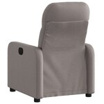vidaXL Fauteuil inclinable électrique Taupe Tissu