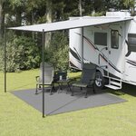 vidaXL Tapis de sol de camping gris clair 3x3 m