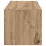 vidaXL Meuble TV mural Montage mural Chêne artisan 60 x 31 x 29.5 cm