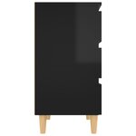 vidaXL Buffet Noir brillant 60x35x69 cm Bois d’ingénierie