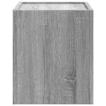 vidaXL Table de chevet murale sonoma gris 45x30x35 cm