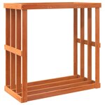 vidaXL Porte-bûches d’extérieur cire marron 109x52x106 cm bois pin