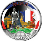 Monnaie FRANCE FIFA World Cup Champions Metal 50 Cents Solomon Islands 2026 (PRÉCOMMANDE)