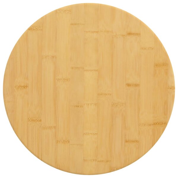 vidaXL Dessus de table Ø50x2 5 cm bambou
