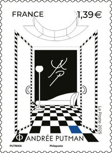 Timbre - Andrée Putman (1925-2013) - Lettre Verte