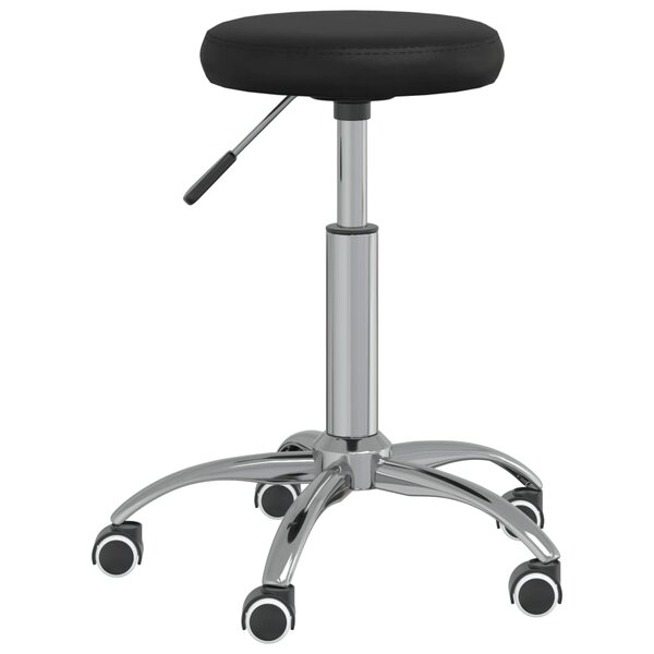 vidaXL Chaise pivotante de bureau Noir Similicuir