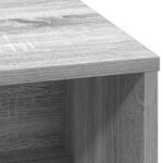 vidaXL Buffet avec LED Gris Sonoma 71x34 5x75 cm en bois d'ingénierie