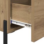 vidaXL Cabinet de chevet avec tiroir Chêne artisanal 40 x 40 x 66 cm