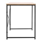 Bureau meuble adulte rectangulaire 120 x 60 cm marron et noir 14_0000772