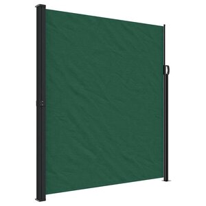 vidaXL Auvent latéral rétractable vert foncé 220x300 cm