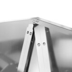 vidaXL Jardinière Argent 40 x 40 x 75 cm Acier galvanisé