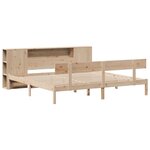 vidaXL Lit bibliothèque sans matelas 180x200 cm bois massif de pin