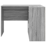 vidaXL Bureau d'angle gris sonoma 102x88x75 cm Bois d'ingénierie