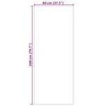 vidaXL Tapis de surface HUARTE Crème 200 x 80 cm Polyester