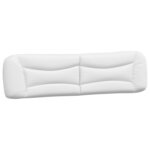 vidaXL Cadre de lit sans matelas Hvar blanc 200x200 cm similicuir