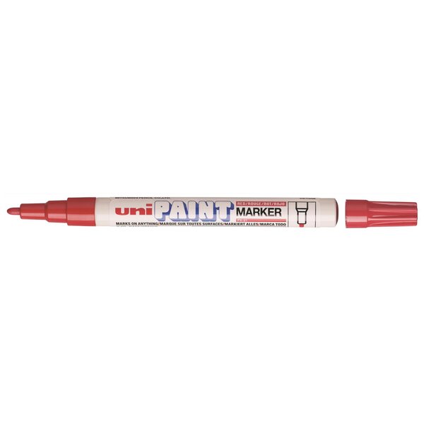 Marqueur PAINT Marker PX21 Pointe conique fine 0 8 - 1 2mm Rouge x 12 UNI-BALL