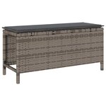 vidaXL Ensemble de salle à manger pour jardin 3 Pièces Gris Poly rotin