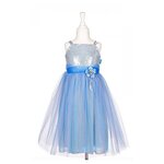 Robe bleu et argent Celena 3-4 ans