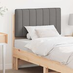 vidaXL Tête de lit capitonnée Marron et gris clair 75 cm Pin massif