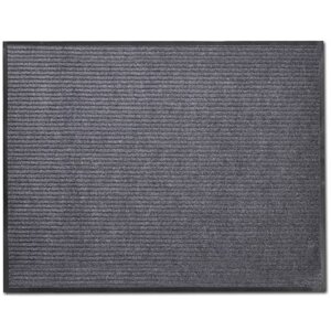 vidaXL Tapis d'entrée PVC Gris 90 x 120 cm
