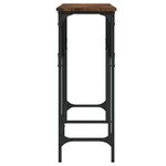 vidaXL Table console chêne fumé 140x29x75 cm bois d'ingénierie