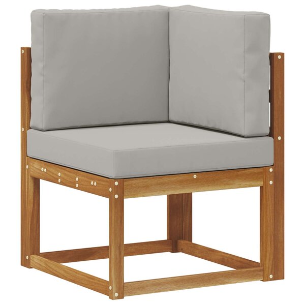 vidaXL Ensemble de canapés d'extérieur 8 pc Gris Naturel et Clair