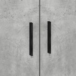 vidaXL Cadre de Lit de Rangement Gris Béton 80x200 cm