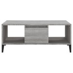 vidaXL Table basse Sonoma gris 90x50x36 5 cm Bois d'ingénierie